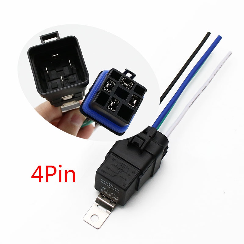 

Автомобильное реле EARUELETRIC Waterproof Auto Relay 12В 40А черное