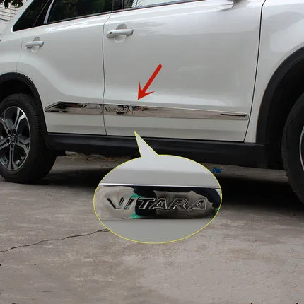 

Для Suzuki vitara 2016-2018 отделка корпуса из нержавеющей стали защита от царапин автомобильные аксессуары