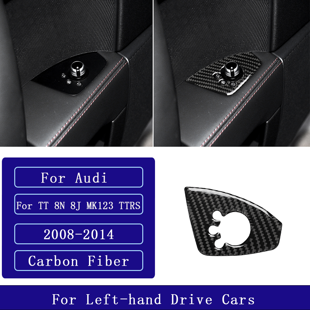 

Для Audi TT 8n 8J MK123 TTRS 2008-2014 углеродное волокно навигационная радиосвязь стеклоподъемная панель автомобильные внутренние аксессуары отделка наклейки
