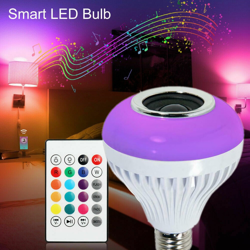 

Музыкальная светодиодная лампочка homyl E27 RGB