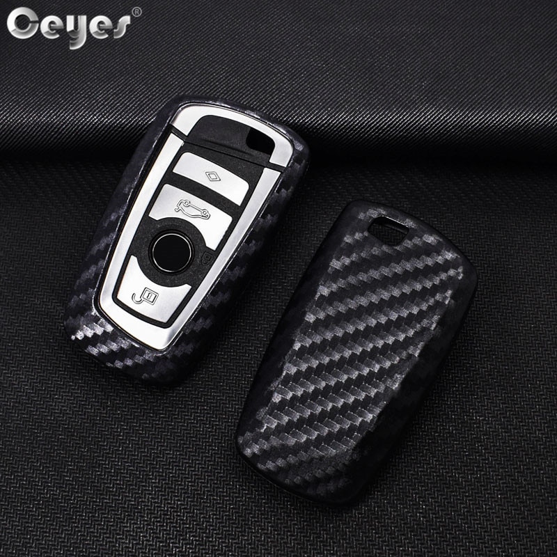 

Чехол для автомобильного ключа Ceyes, чехол для Bmw F05, F10, F20, F30, Z4, X1, X4, X5, X6, X7, аксессуары из углеродного волокна, Стайлинг автомобиля