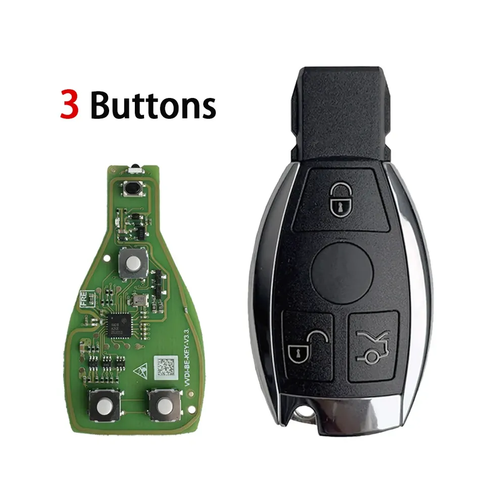 

XNBZ01EN Xhorse VVDI BE Key V3.3 PCB для Mercedes Benz BGA NEC Чип дистанционного ключа Улучшенная версия Smart 433 МГц 315 МГц Зеленая плата