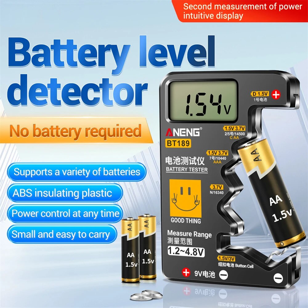 

Gaqqee BT189 Цифровой тестер батарей