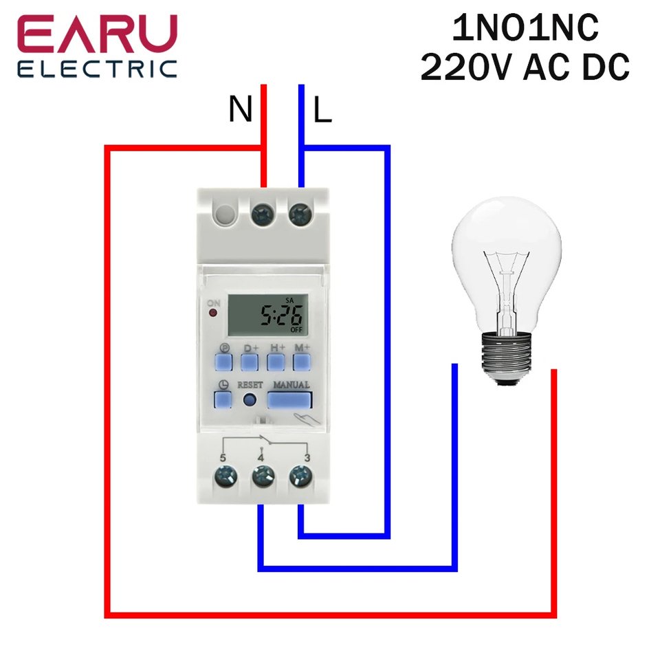 

Цифровое реле таймера EARUELECTRIC THC15A/THC30A