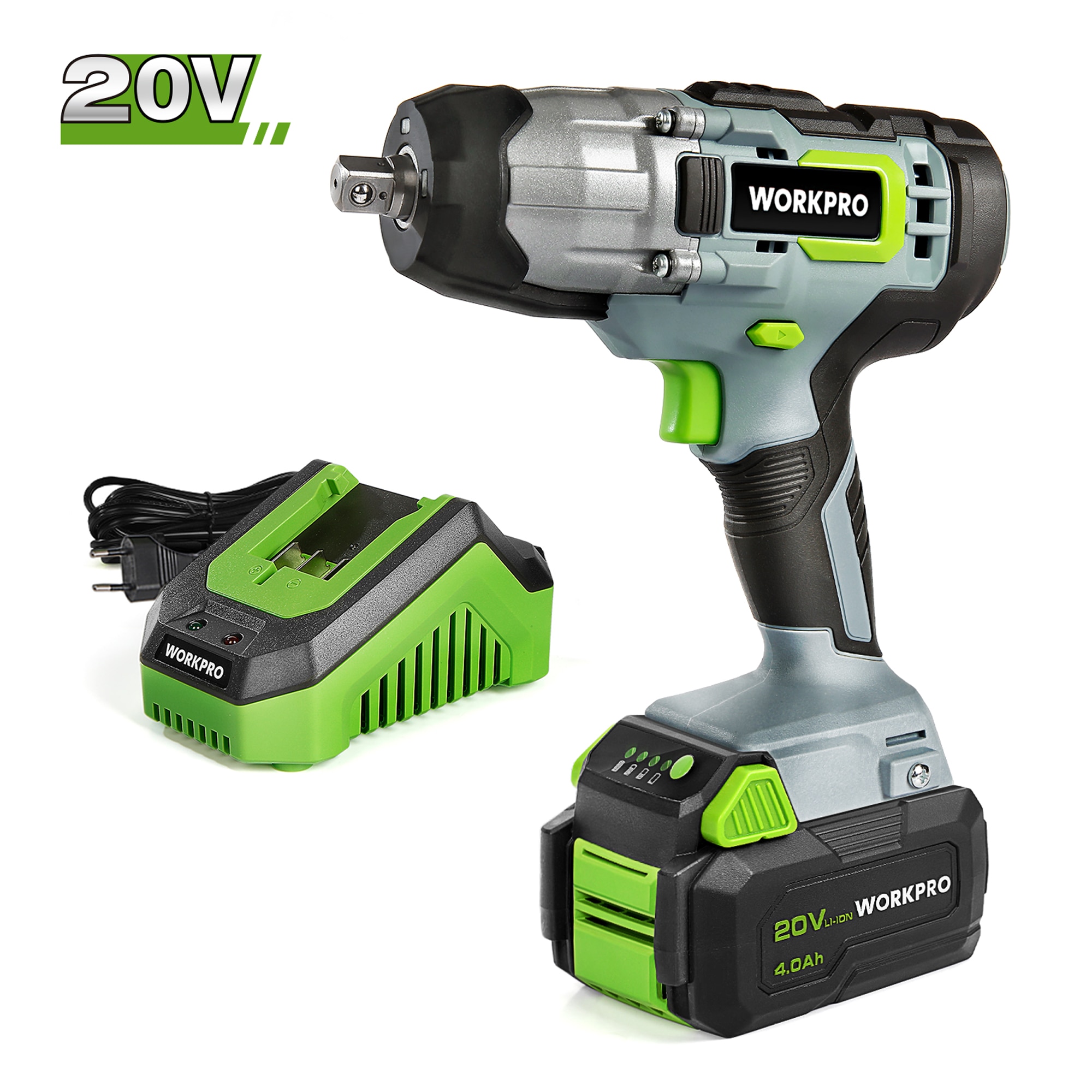 

Беспроводной ударный гайковерт WORKPRO W125062AS