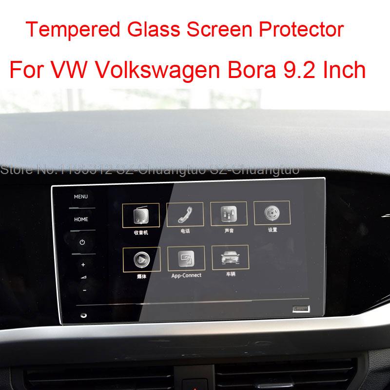 

Защитная пленка из закаленного стекла для VW Volkswagen Bora 9,2 дюйма 2021-2022Center Control, стикер для интерьера, автомобильные аксессуары