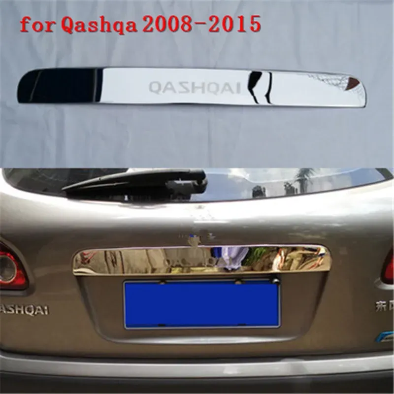 

Отделка крышки багажника из нержавеющей стали, отделка крышки для Nissan Qashqai J10 2007-2015, стикер для стайлинга автомобиля