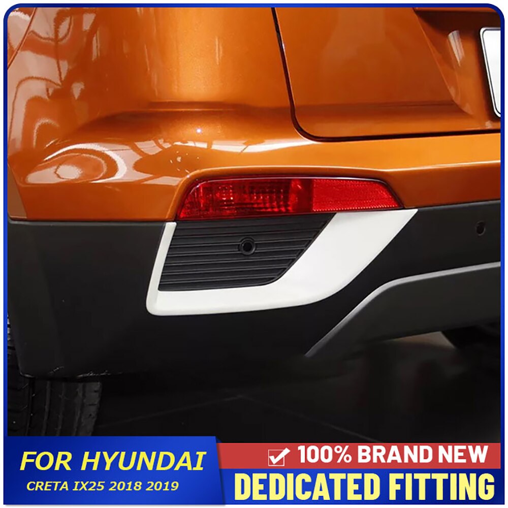 

Для Hyundai Creta IX25 2018 2019 2020 автомобильные задние противотуманные фары, накладки для бровей, полоски, наклейки, автозапчасти