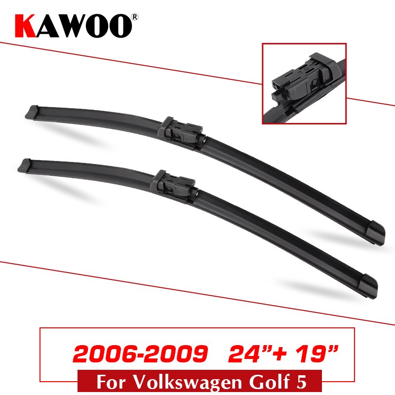 

Автотовары Щетки стеклоочистителей стеклоочиститель дворник car wiper blade for Volkswagen Golf 5 MK5 2004 2005 2006 2007 2008 2009 24"+19"
