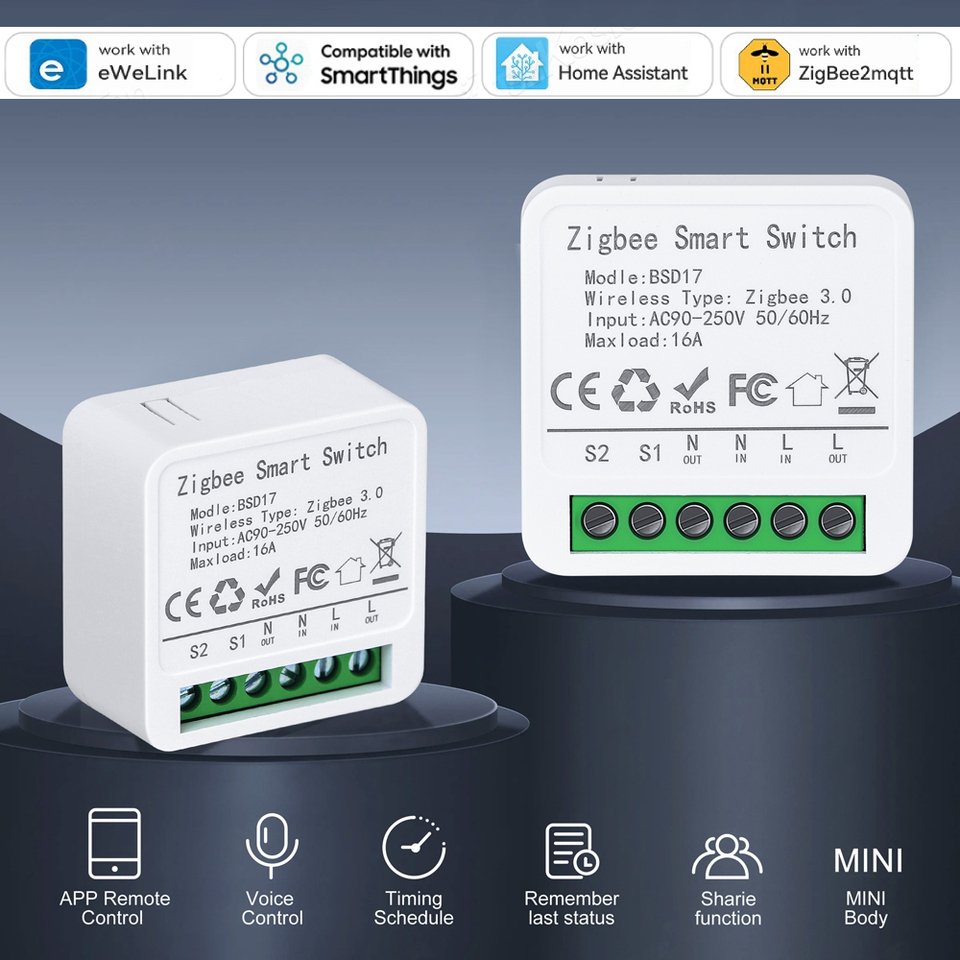 

Модуль управления бытовой техникой ZigBee 16A
