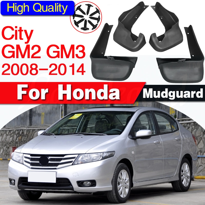 

Автомобильный брызговик для Honda City GM2 GM3 2008 ~ 2014 г., брызговики на крыло, аксессуары для 2009 2010 2011 2012 2013