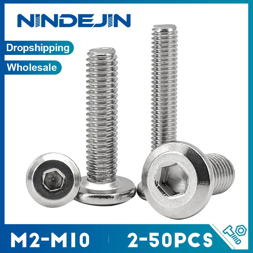 

NINDEJIN винты с шестигранной головкой из нержавеющей стали M4 M5 M6 M8