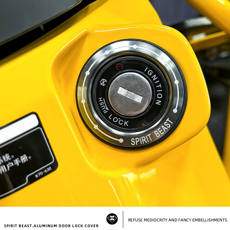 

Электрозамок дверной Spirit beast Honda CC110, модификация крышки мотоцикла, кольцо для замочного отверстия, защитная декоративная наклейка