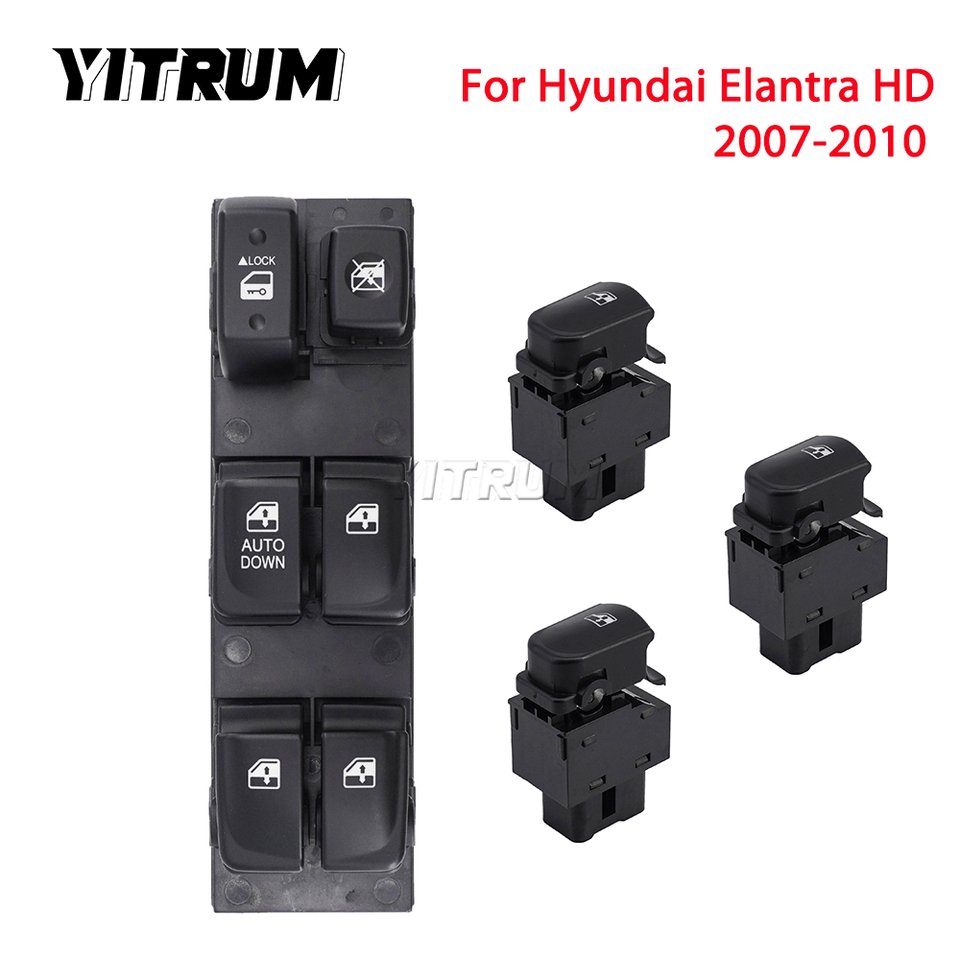 

YITRUM 93580-2H000 93570-2H110 93570-2H1109P кнопка включения электрического стеклоподъемника для Hyundai Elantra HD 2007 2008 2009 2010