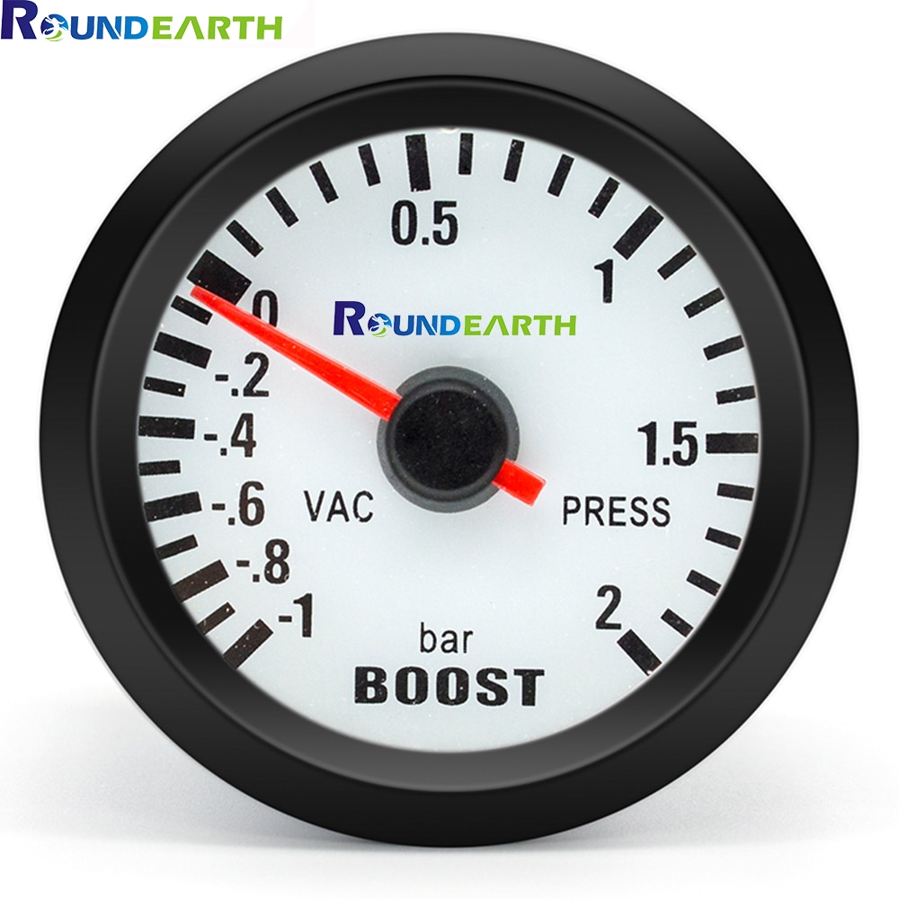 

Круглая заземление 52 мм, Синяя подсветка, автомобильный турбо-датчик Turbo Boost, турбин-1 ~ 2 бар, указатель, часы, вакуумный прибор, измеритель
