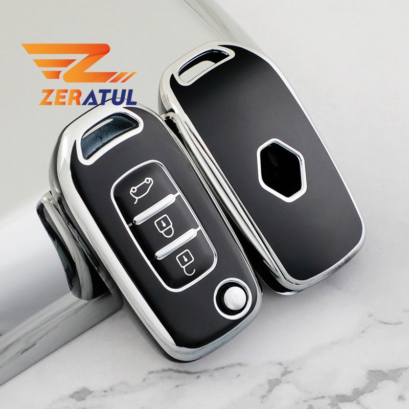 

Корпус-брелок для Renault Kadjar Captur Megane Sandero Stepway Logan Clio 5 Arkana 2020 2021 TPU автомобильный флип-брелок