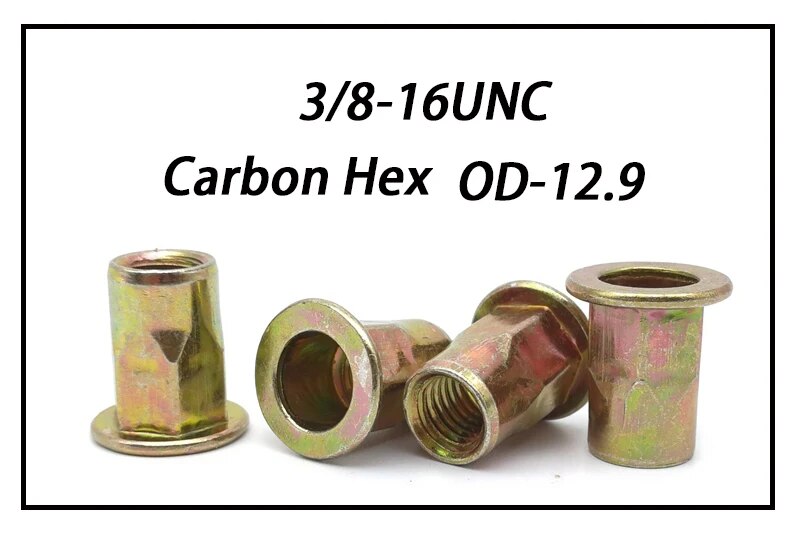 

Заклепочные гайки RYBZJ 3/8-16UNC из нержавеющей и углеродистой стали