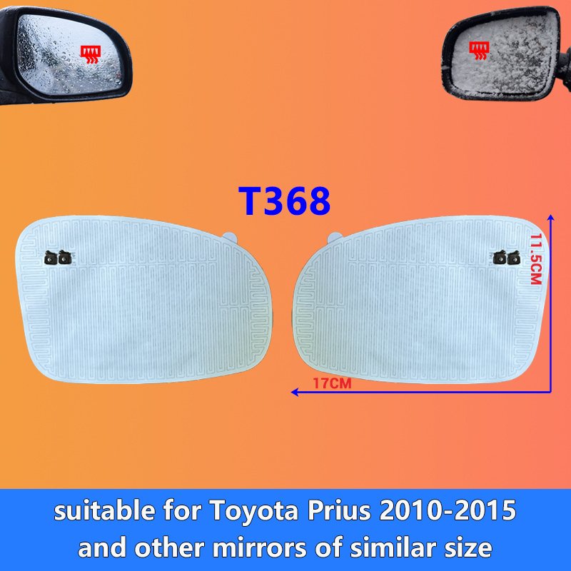 

Для Toyota Prius 2010 2011 2012 2013 2014 2015 грелка зеркала заднего вида для быстрого удаления дождя/мортизатора DC 12 В нагреватель зеркала заднего вида