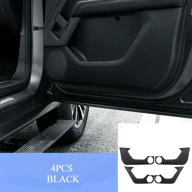 

4 шт. для Haval H9 2023 2024 2025 кожаная защитная наклейка на дверь автомобиля, внутренняя боковая пылезащитная пленка, автомобильные аксессуары
