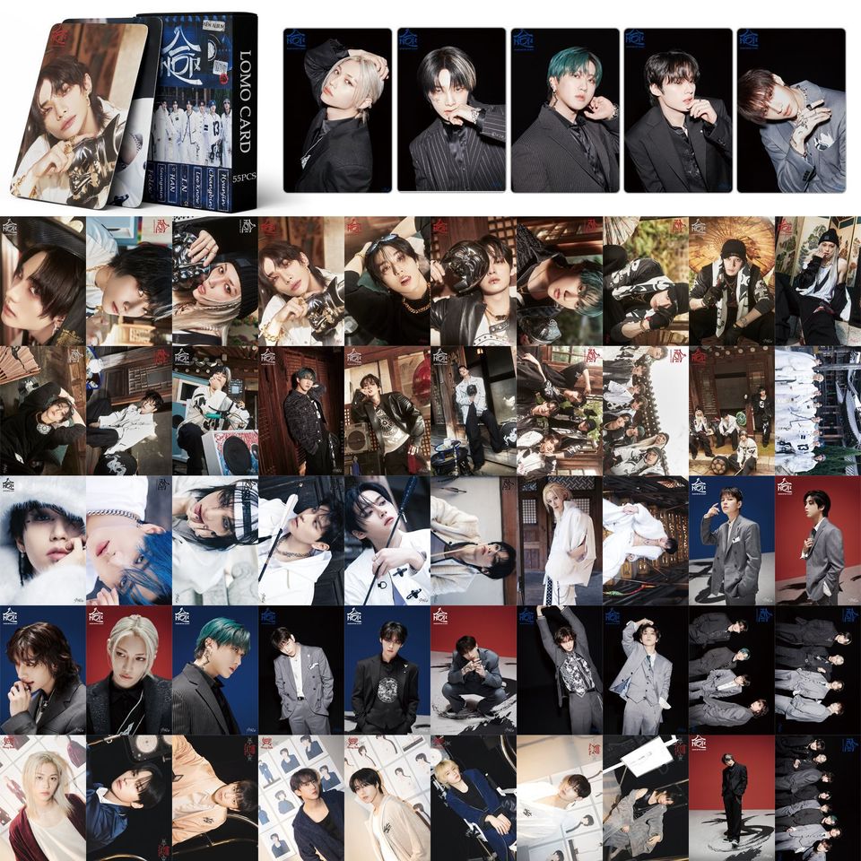 

Набор фотокарт Kpop HOP 55 шт. Felix Hyunjin Bangchan I.N