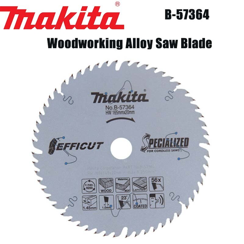 

Makita B-57364 Лезвие для циркулярной пилы 185 мм