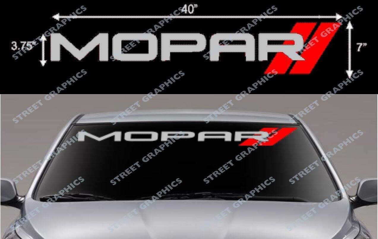 

Виниловая наклейка на лобовое стекло для MOPAR