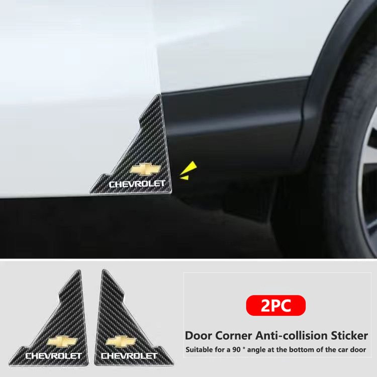 

2 шт., автомобильные накладки на углы дверей из углеродного волокна для Chevrolet Cruze Spark Matiz Equinox Captiva Sail Tracker