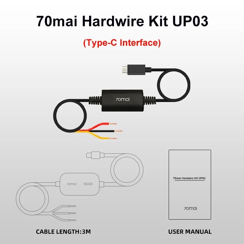 

Кабель для наблюдения за парковкой 70mai UP03 для A810 A510 X800 X200 Omni M500