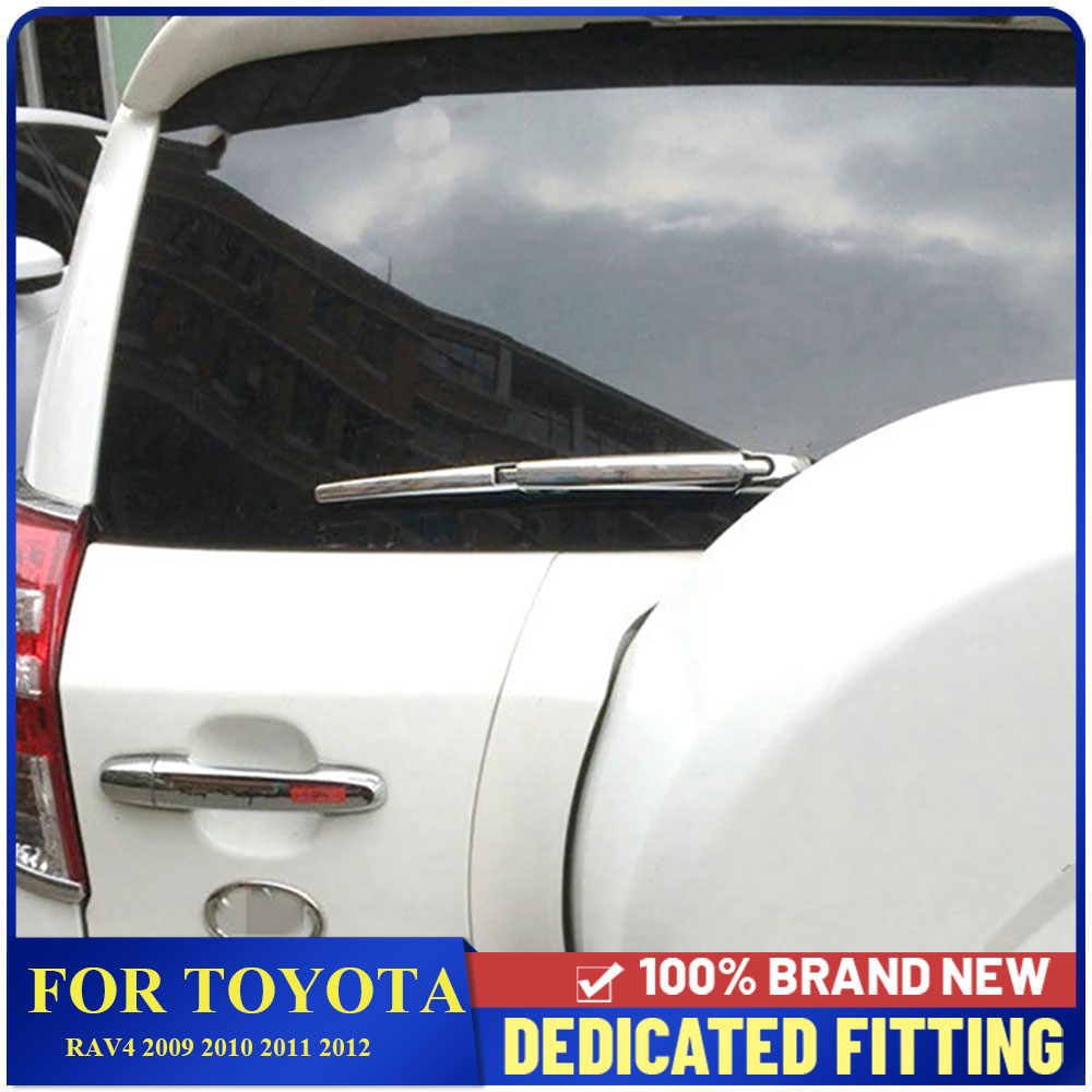 

Для Toyota RAV 4 RAV4 2009 2010 2011 2012 автомобильный задний стеклоочиститель, накладка из АБС-пластика, хромированная защита заднего стекла