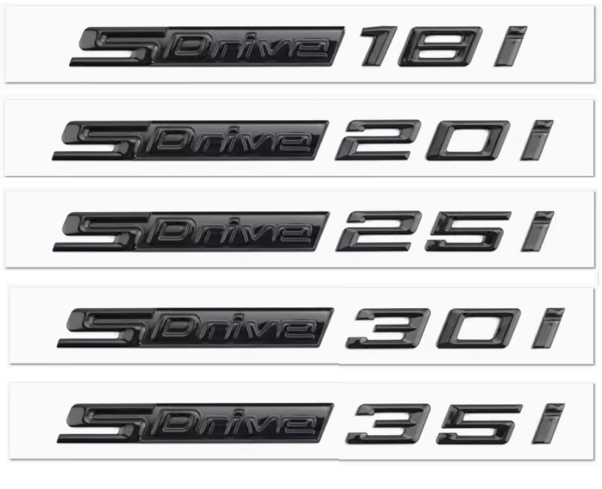 

Наклейка-эмблема SDrive 35i 30i 25i 20i 18i для крыла, глянцевая черная для X1 X2 X3 Z4