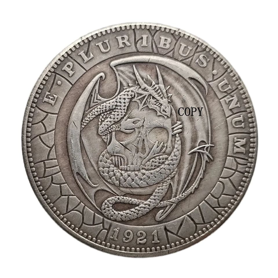 

Посеребренная копия монеты Morgan Dollar