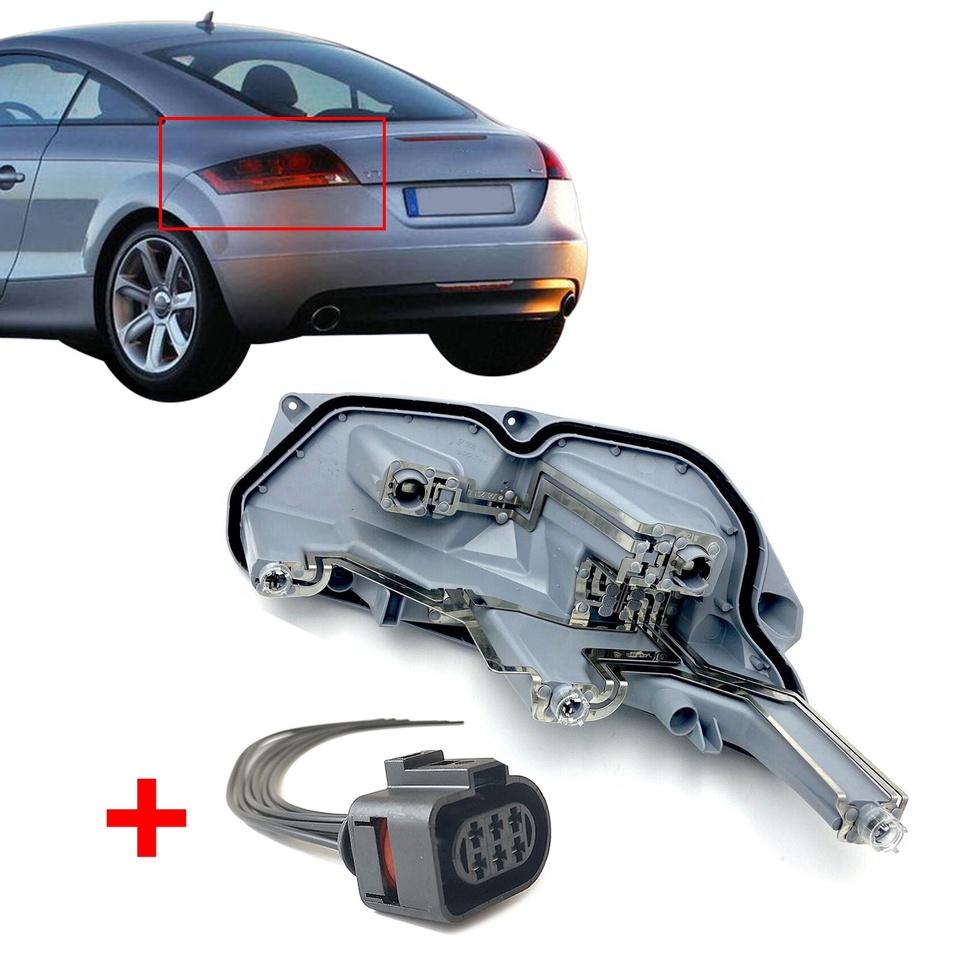 

Для Audi TT 8J MK2 2006-14 левый и правый задний O/S держатель лампы заднего фонаря и предварительно смонтированный жгут проводов 8J 0945257 A 1J 0973733