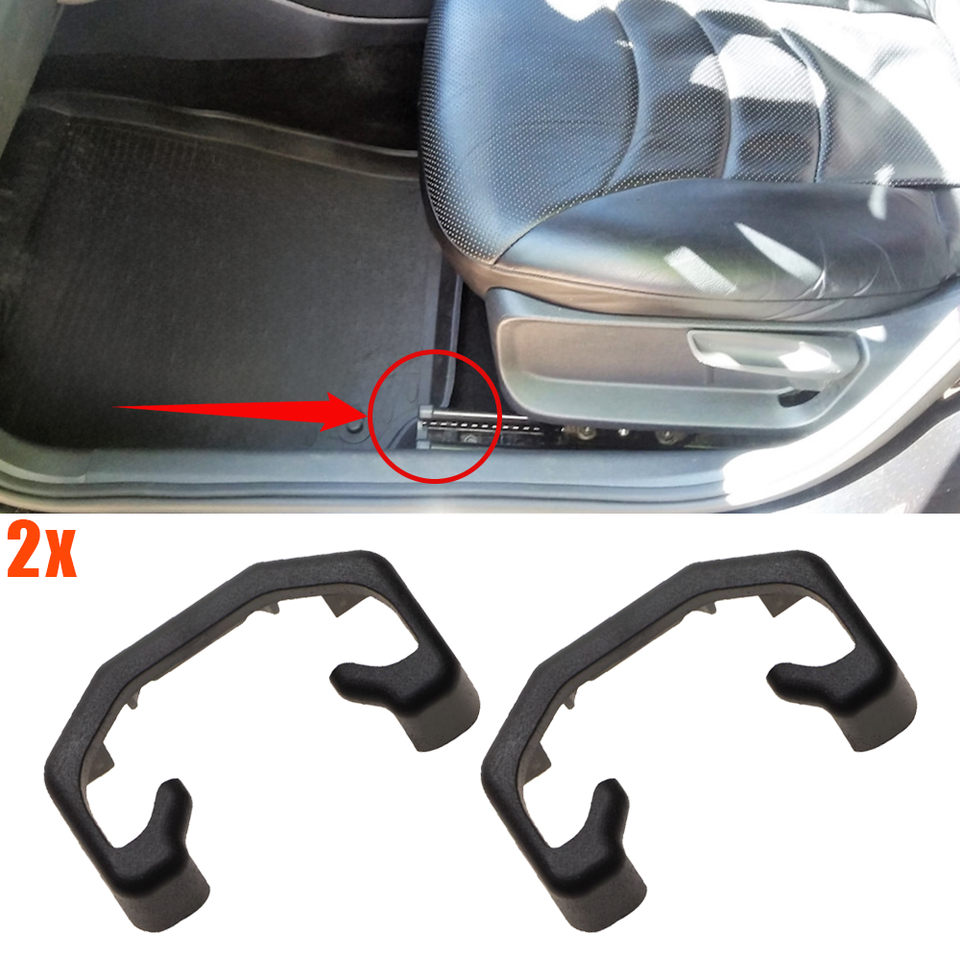 

2 шт. новые для Renault Fluence 2009 2010 2011 2012 2013 2014 2015 Samsung SM3, скользящие направляющие для автомобильного сиденья, заглушки, зажим для чехла