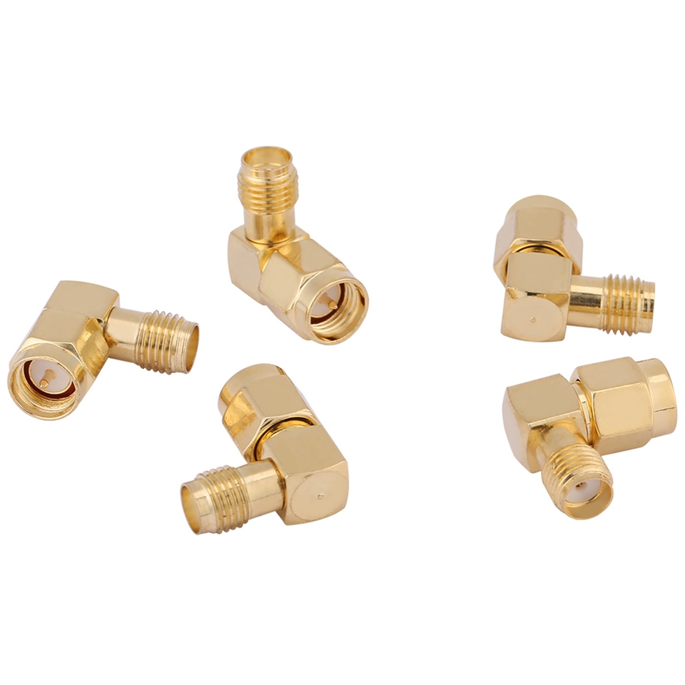 

5 шт. Адаптеры SMA мужской-женский 90 градусов GS03290