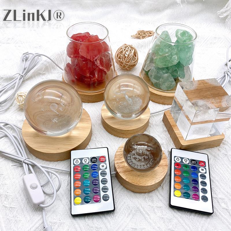 

Деревянная подставка для лампы ZLinKJ