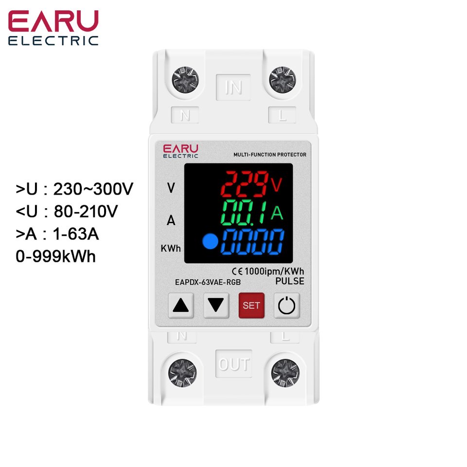 

EARUELECTRIC Мини реле напряжения 3 в 1