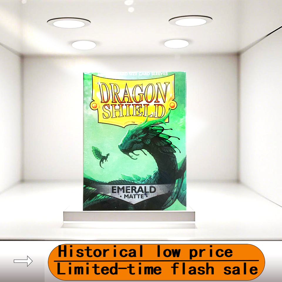 

​ 66X91 мм, 100 шт./кор., MATTE EMERALDCards, рукава, чехол для карт Dragon Shield, защита для карт для PKM/Star Reals, настольные игры