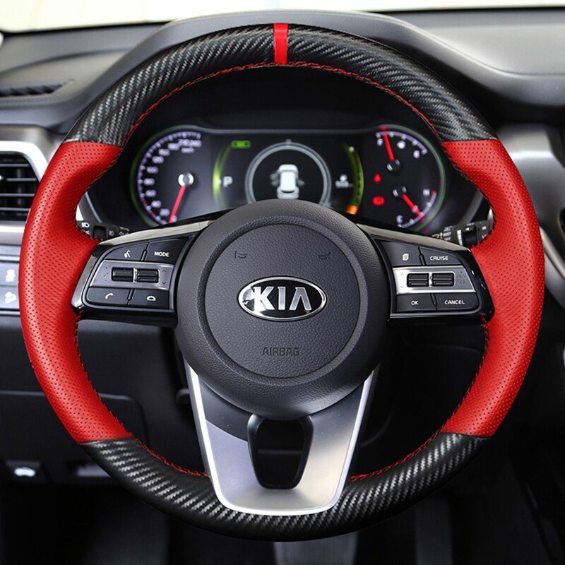 

Чехол на руль автомобиля своими руками на заказ, 100% подходит для Kia K5 Optima 2018 2019 Sportage 3 2019 Forte Ceed Cee'd 2017 2018 2019