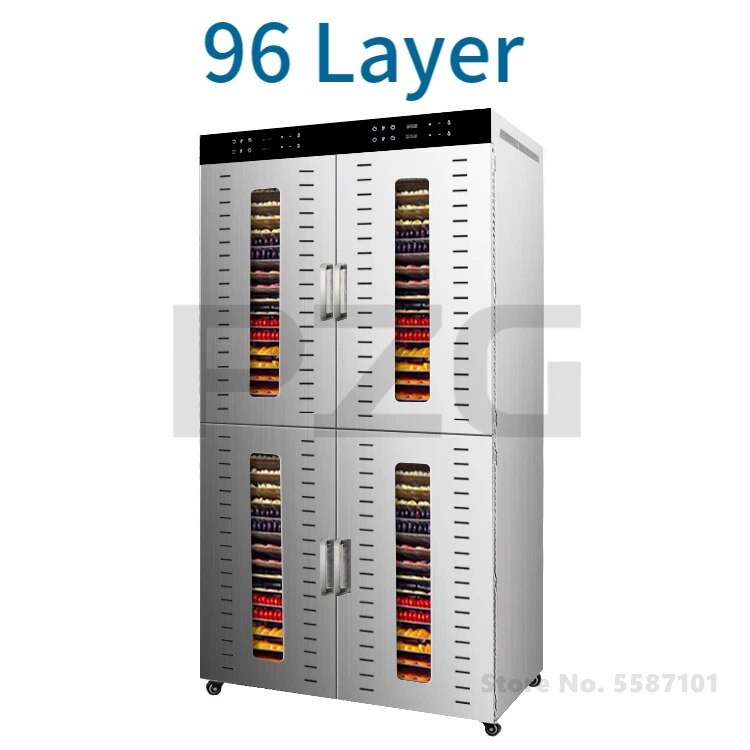 

Промышленная сушилка для фруктов и продуктов NoEnName_Null 32/48/80/96 лотков