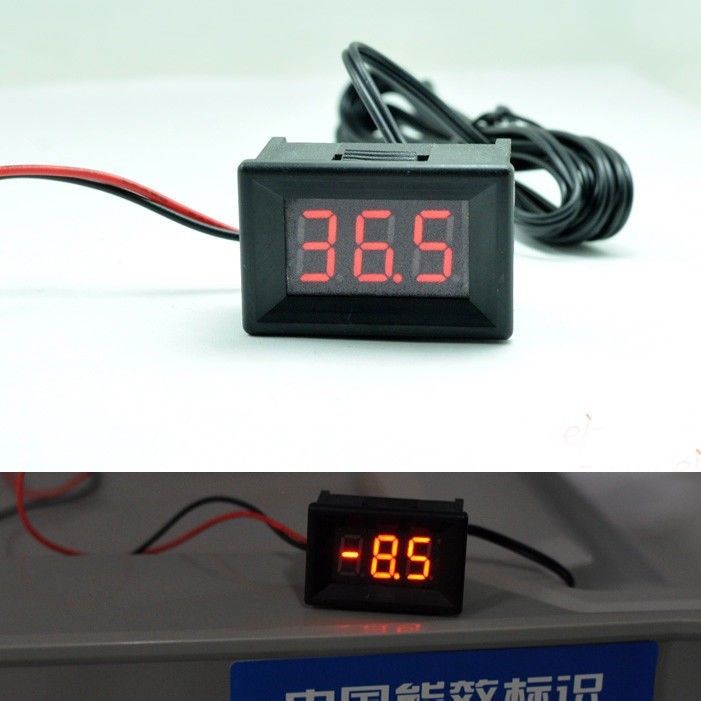 

Цифровой измеритель светодиодный туры, постоянный ток 12 В, 24 В,-40 °C ~ + 120 °C, термометр с датчиком температуры 1,5 м