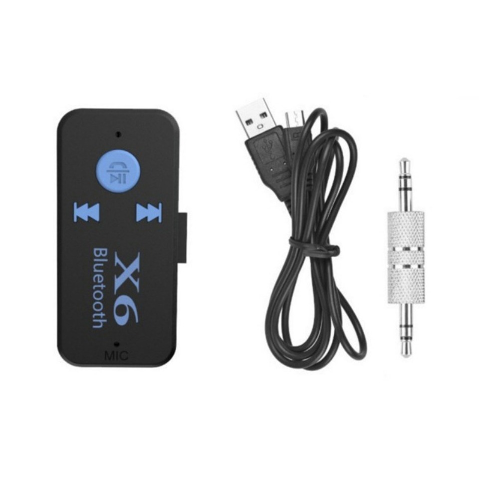 

Беспроводной Bluetooth-приемник X6, 3,5 мм, Aux-разъем, mp3-плеер, Bluetooth-приемник, адаптер громкой связи, поддержка TF-карты
