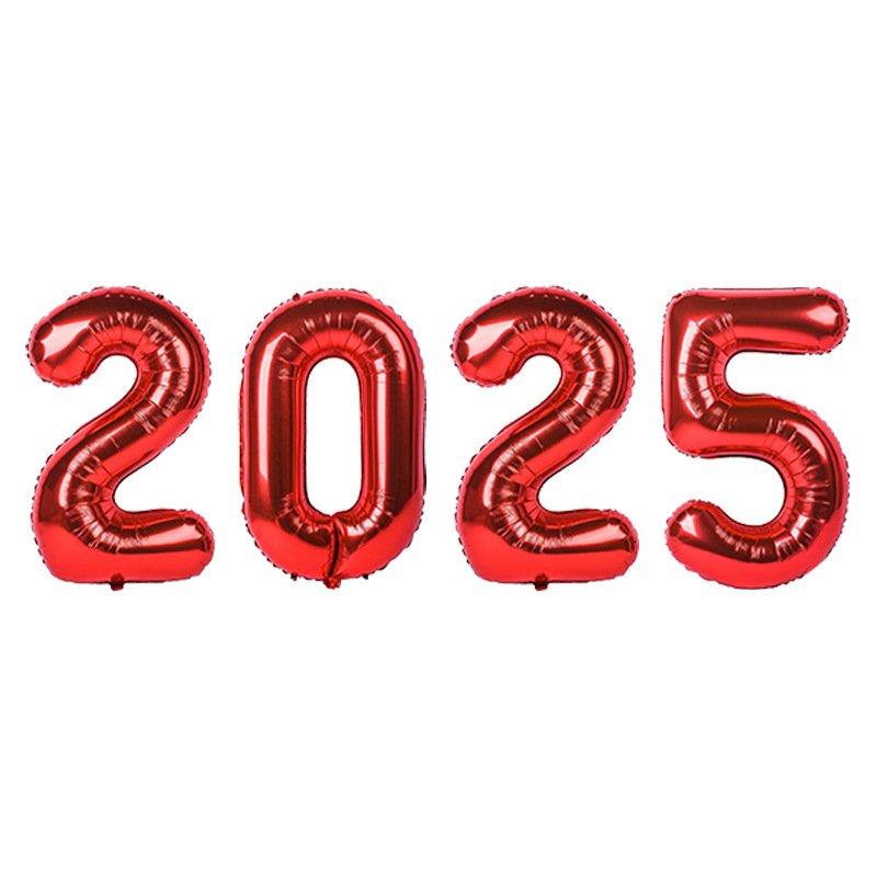 

Фольгированные воздушные шары с номером 2025