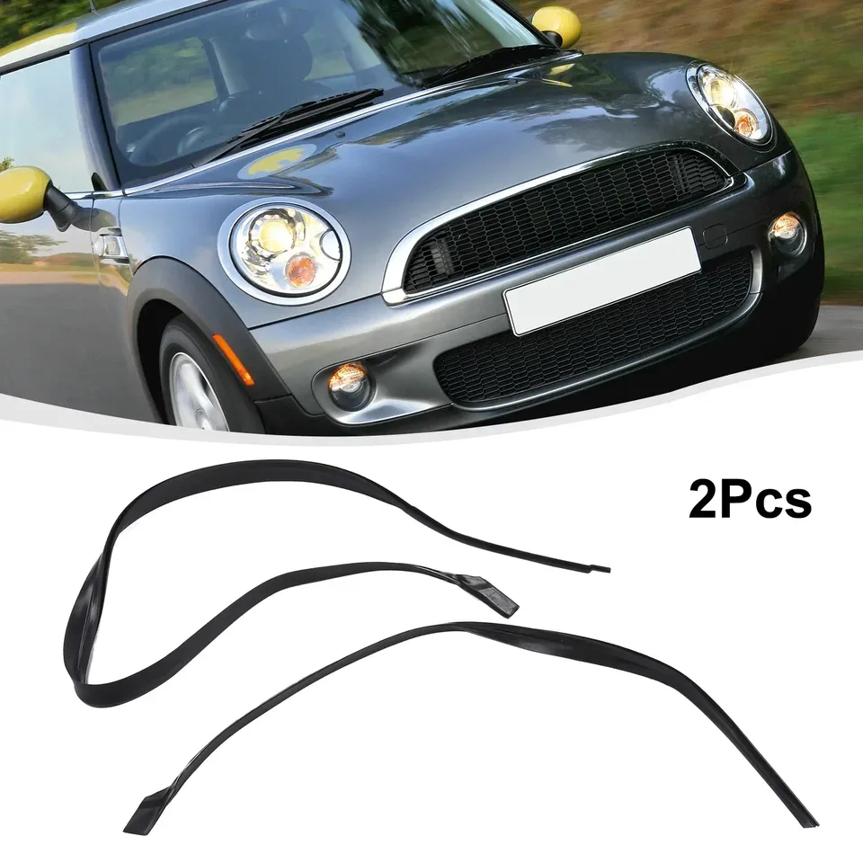 

1 × Пара уплотнителей для стеклоочистителя автомобиля для MINI R55 R56/R57 для автомобилей с левым рулем, передний стеклоочиститель, отражатель, уплотнительная лента
