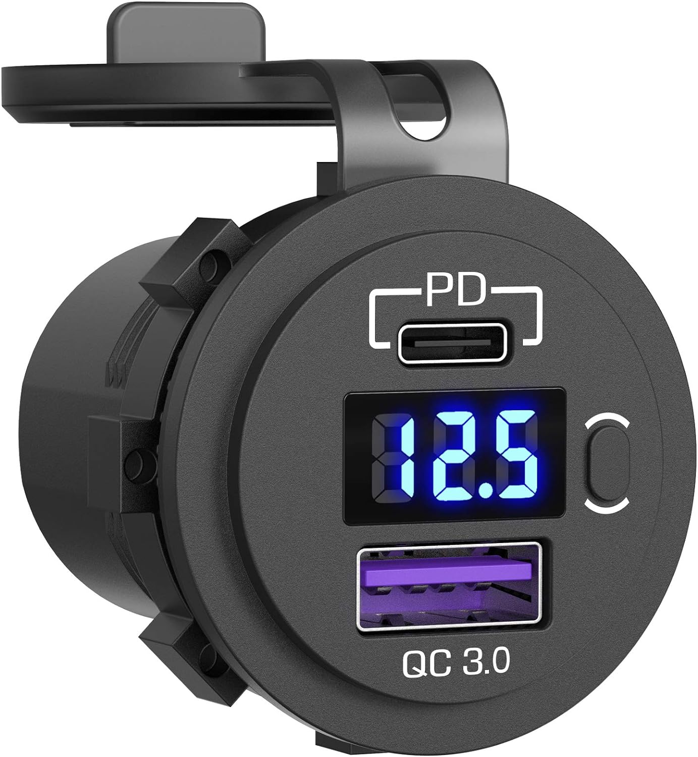 

Автомобильный Двойной USB PD3.0 И QC3.0, Зарядный Порт, Розетка 12 В/24 В