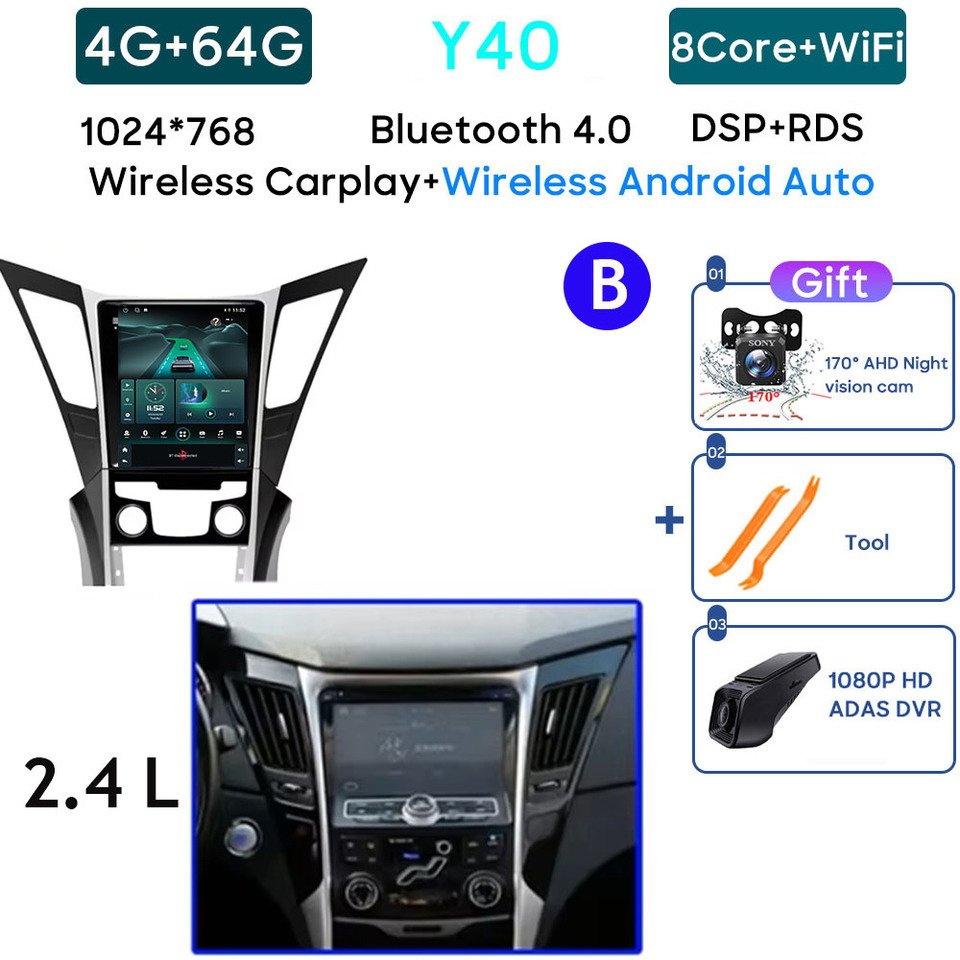 

Автомобильное радио Android 15 для Hyundai Sonata YF 8 2010-2018, видео GPS-навигация, стерео мультимедийный плеер, авторадио, 4G, Wi-Fi