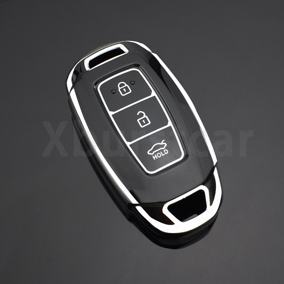

3-кнопочный чехол для автомобильного ключа из ТПУ, брелок для Hyundai Santa I30 IX35 Encino KONA Solaris Azera Grandeur Elantra Accent Fe