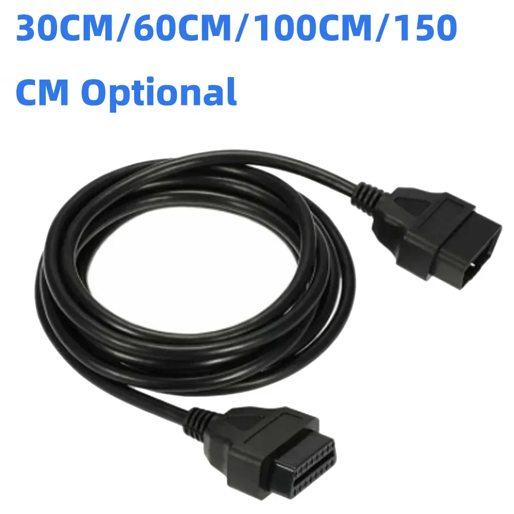 

Кабель-удлинитель OBD2 Диагностический, 30/100/150 см, 16 контактов