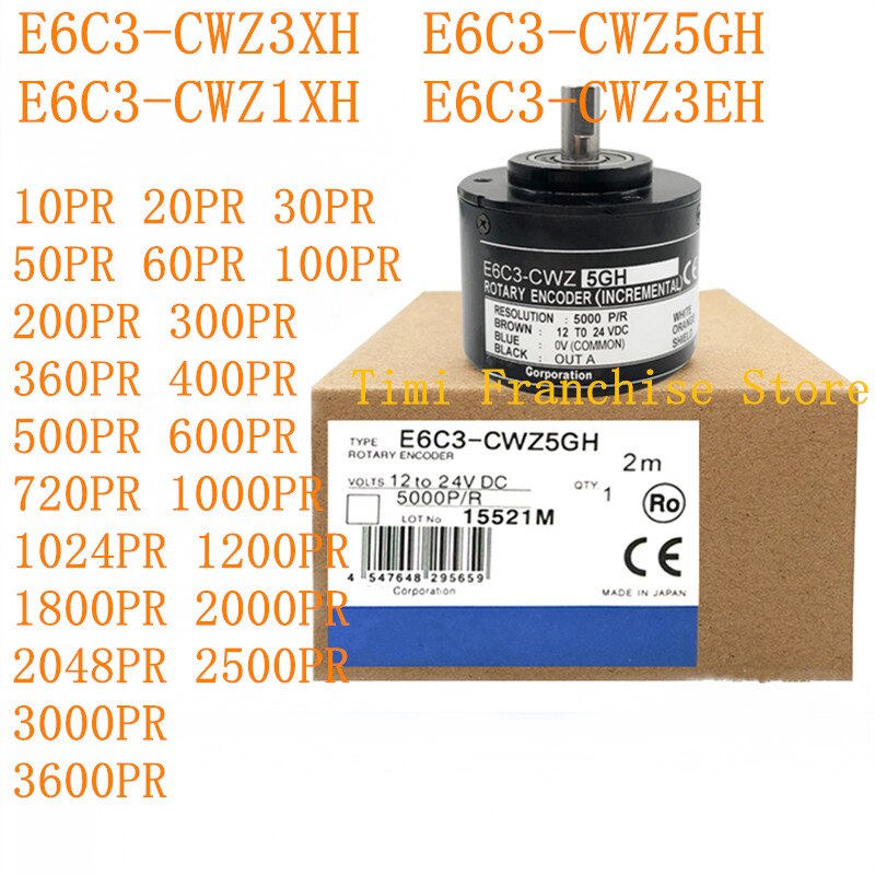 

1 шт. инкрементный поворотный кодировщик Φ E6C3-CWZ3XH 20 30 60 100 200 300 500 1000 3600PR E6C3