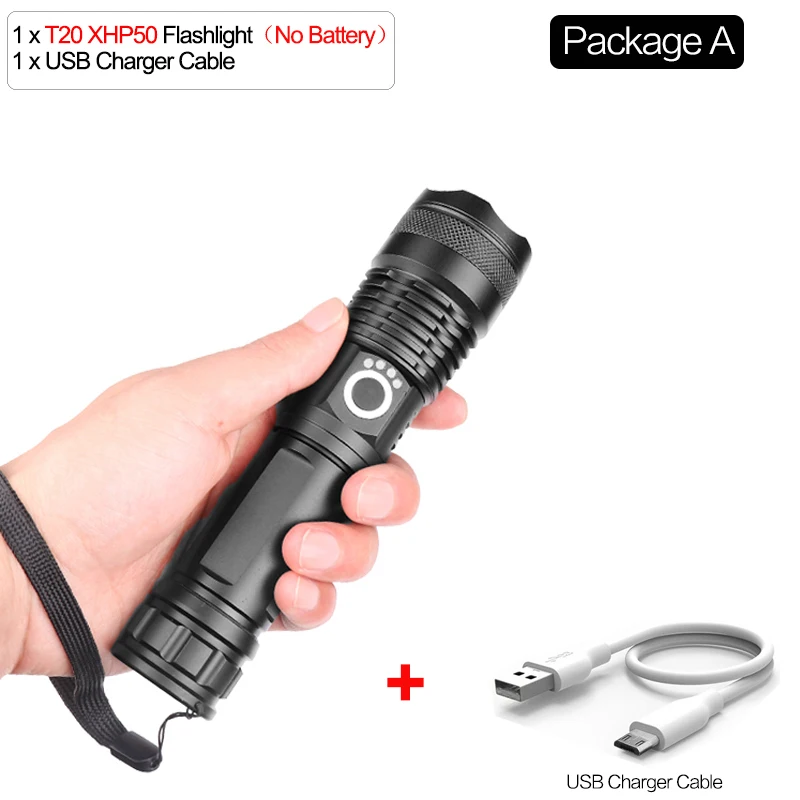 

POCKETMAN P90 Зум Фонарик Алюминий 26650/18650