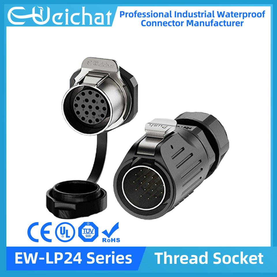 

Водонепроницаемый разъем E-WeiChat EW-LP24 M24 2-24 контакта